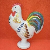 "Tyúkanyó ",színes, kerámia tyúk. Húsvéti dekoráció. Figura.