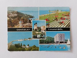Retro postcard photo postcard Balaton Tihany