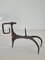 Percz stílusú iparművészeti bronz/réz  gyertyatartó