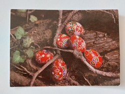 Retro Easter postcard male egg photo postcard