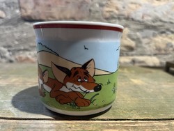 Zsolnay, vuk, fairytale pattern, Pannonia film studio mug