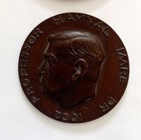 Rare. Professor haynal imre dr 1962 commemorative medal for sale