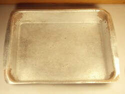 Antique alu aluminum old baking pan with krakow krakko mark, made in Poland