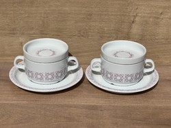 Alföld Porcelán levescsészék csészefedővel