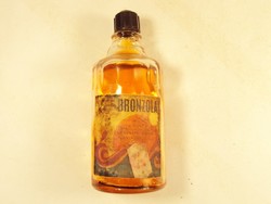 Retro Bronzolaj üveg palack Metakémia Körösladány - 1970-1980-as évekből