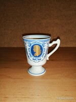 Marked porcelain coffee cup with leprechaun ears (22/d)