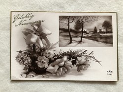 Antique New Year postcard