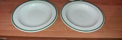 Retró Alföldi  hibátlan  porcelán mélytányér leveses tányér, jelzett  2 db, 70-80-as évekből !