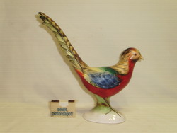Bodrogkeresztúr ceramic pheasant figure, nipp - the larger size