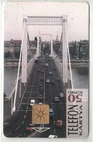 Magyar telefonkártya 0490  1995 Erzsébet híd    GEM 5  Nincs Moreno  28.000 darab