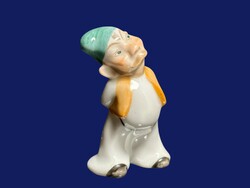 Herendi porcelán törpe figura a Hófehérke és a hét törpe kollekcióból régi antik hibátlan ritka !