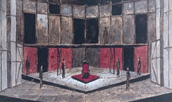 Throne room - set design, theater - Shakespeare: iii. Richard?