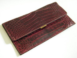 Crocodile leather briefcase, handbag