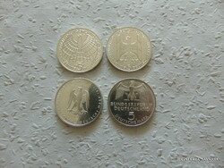 Németország ezüst 5 márka 4 darab LOT ! 04