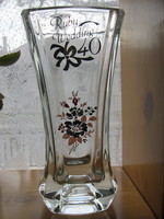Luminarc d 'arques france crystal vase 40 rubies for wedding
