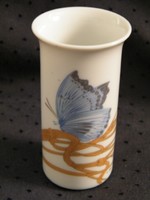 Nagyon szép pillangós kék-arany Rosenthal mini váza