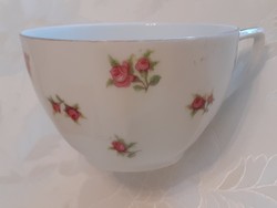 Old porcelain cup victoria rose patterned coffee mug