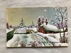 Antique old Christmas postcard