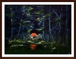 Czinóber - Blue ( 30 x 40, olaj )