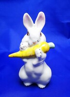 LOMONOSOV OROSZ PORCELÁN NYÚL FIGURA