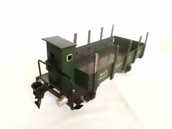Tóth-féle rakoncás teher vagon teherkocsi nullás 0-ás vasút modell magyar Marklin játék vonat RITKA