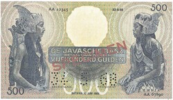 Holland Kelet-India 500 holland-indiai gulden 1938 REPLIKA