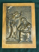 András Tornay endre (1949-2008): julia beautiful girl bronze sculpture
