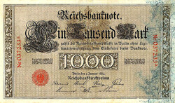 Replica - 1000 reichsmark, 1884 - the rarest