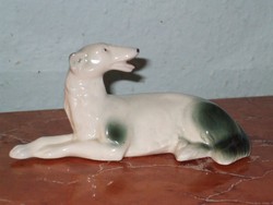 German porcelain greyhound dog.