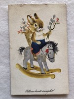 Régi rajzos Húsvéti képeslap - Reich Károly rajz                          -5.