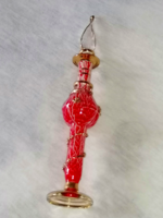 Red perfume bottle on base 15 cm. 18.