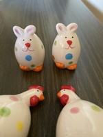 Salt-and-pepper ceramic sweets - spring, Easter