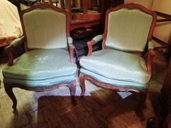 Francia barokk fotel, 2db