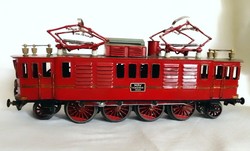 Egyedi készítésű nullás 0-ás vasút villany mozdony modell piros játék vonat MÁV Hungaria