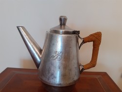 Old hb hotel cafe alpaca coffee pot spout hb hotel monogrammed 1940 -