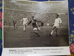 Sportújság foci melléklet fekete-fehér fotók 1963-ból