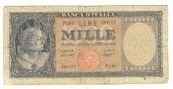 1000 lira lire 1949 Olaszország Signo: Menichella és Boggione