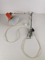 Régi Szarvasi Vas Fémipari Műhely Lámpa / Asztali Lámpa / Retró / Space Age / Narancssárga