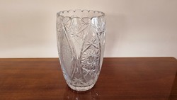 Lead crystal vase 25 cm high