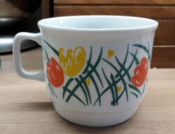 Spring motif mug, Zsolnay style