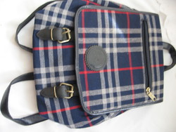 Florence Diego burberry kockás hátizsák nöi táska