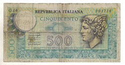 500 líra lire 1976.06.05.-1976.12.20. Olaszország