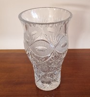 Lead crystal vase 25 cm high