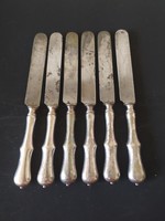 Antique Berndorf knives, 6 marked for sale together, 22 cm
