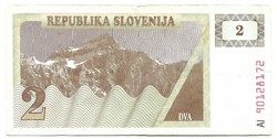 2 tolar 1990 Szlovénia
