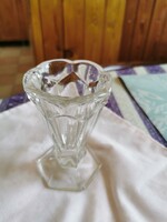 Bieder antique glass small vase 11 cm high