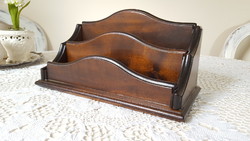 Old art deco, wooden desk file holder