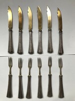 Art deco ezüst süteményes 12 db !!