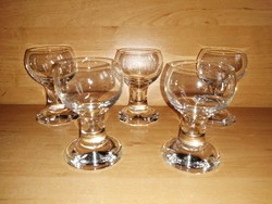 Set of thick, heavy-bottomed glass glasses 5 pcs. 8.5 cm (10/k)