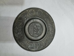 Old pewter plate